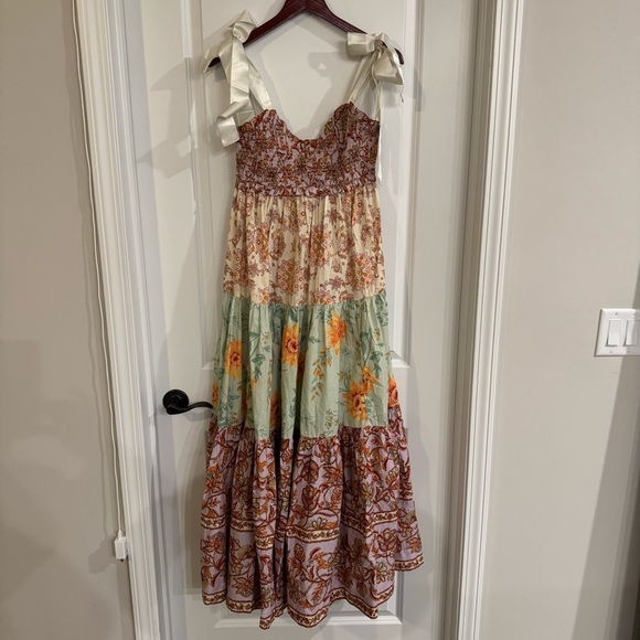 Free People Bluebell Maxi In Lilac Combo Tiered Dress - Picture 2 of 11